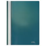 Папка-скоросшиватель пластик. СТАММ "Хамелеон" А4, 180мкм, зеленый хамелеон с прозр. верхом