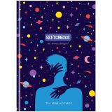 Скетчбук 80л., А5 BG "Ты мой космос", 7БЦ, матовая ламинация, 100г/м2