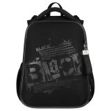 Ранец Berlingo Expert "Black" 37*28*16см, 2 отделения, 2 кармана, анатомическая спинка.