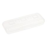 Пенал-футляр, 210*90*40 СТАММ, прозрачный, бесцветный