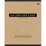 Тетрадь предметная 48л. BG "Крафт" - Английский язык, матовая ламинация