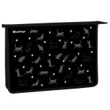 Папка для тетрадей 1 отделение, А4 Berlingo "MEOW Galaxy", 340*245*40 мм, пластик, на молнии