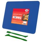 Доска для лепки Гамма, А4+2 стека, пластик, синий