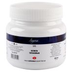 Краска акриловая художественная Ладога, 500мл, банка, белила титановые