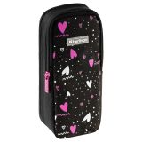 Пенал мягкий 2 отделения, 205*80*55 мм, Berlingo, "Hearts stream", внутренний органайзер, магнит, полиэстер