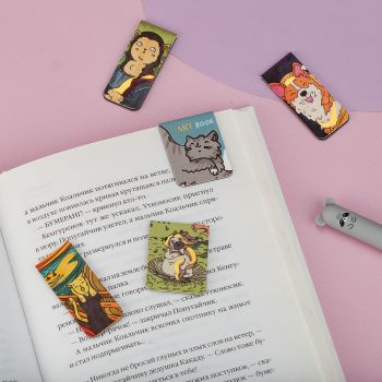 Закладки магнитные для книг, 5шт., MESHU 