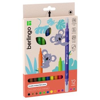 Фломастеры двусторонние Berlingo 