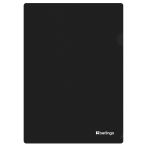 Папка-уголок Berlingo "Soft Touch", А4, 200мкм, софт-тач, черная