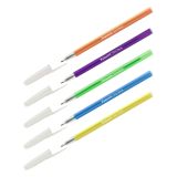 Ручка шариковая Luxor "Stick Neon" синяя, 1,0мм, корпус ассорти